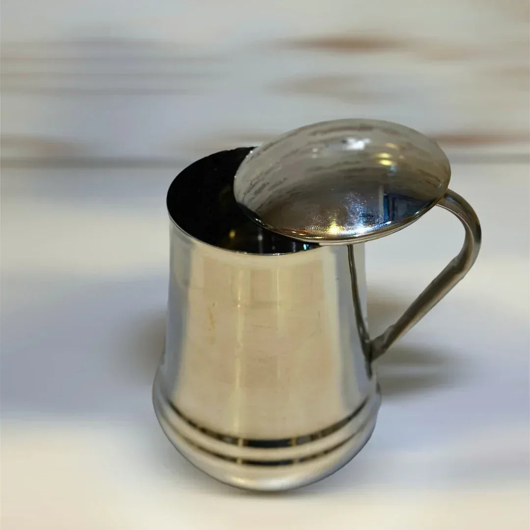 Mug With Cover - Stainless Steel - Gharaana