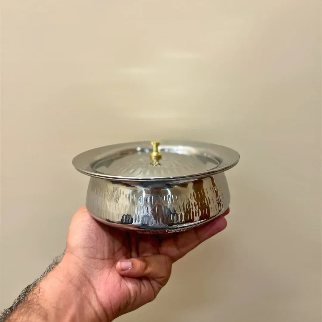 Textured Karahi - Stainless Steel - Gharaana
