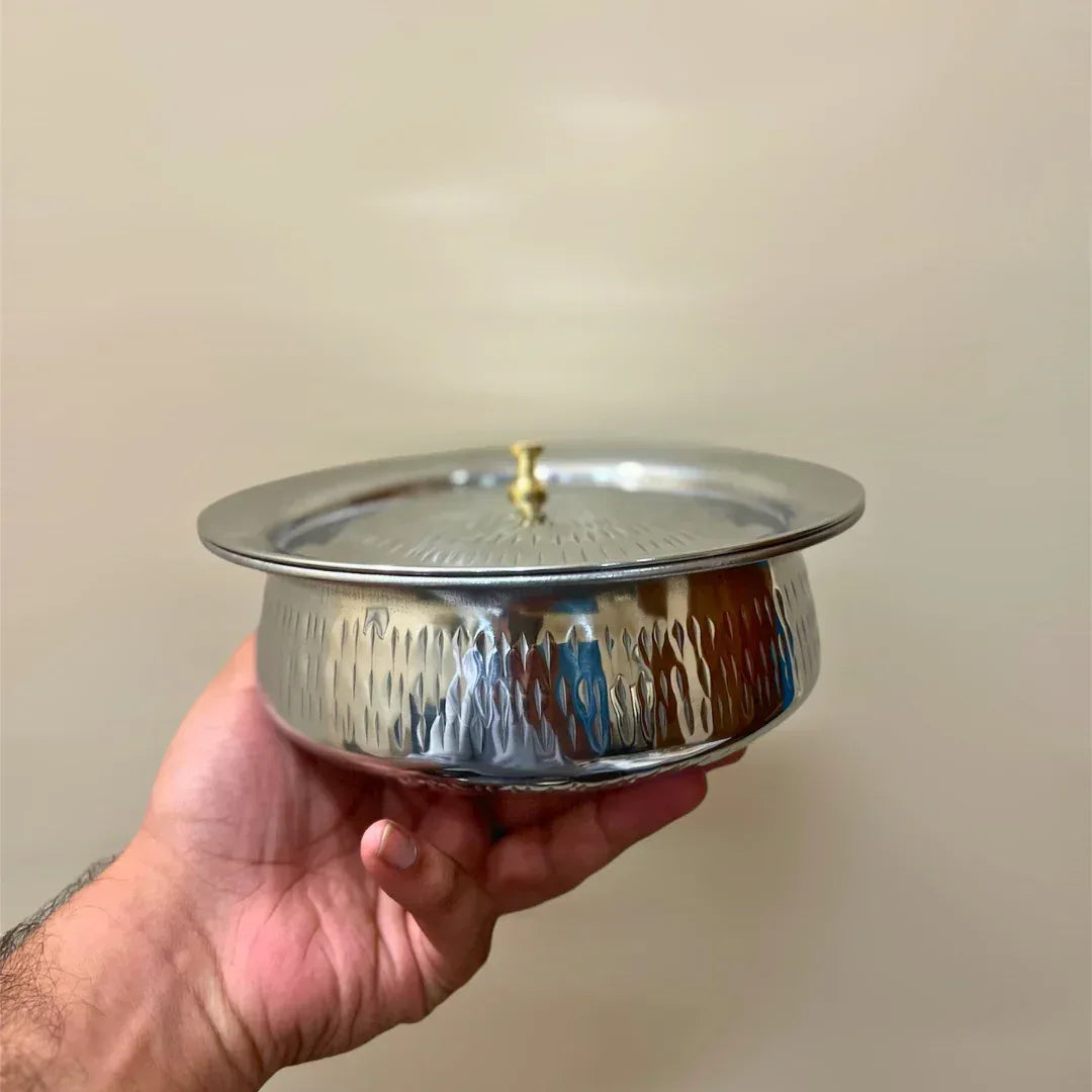 Textured Karahi - Stainless Steel - Gharaana