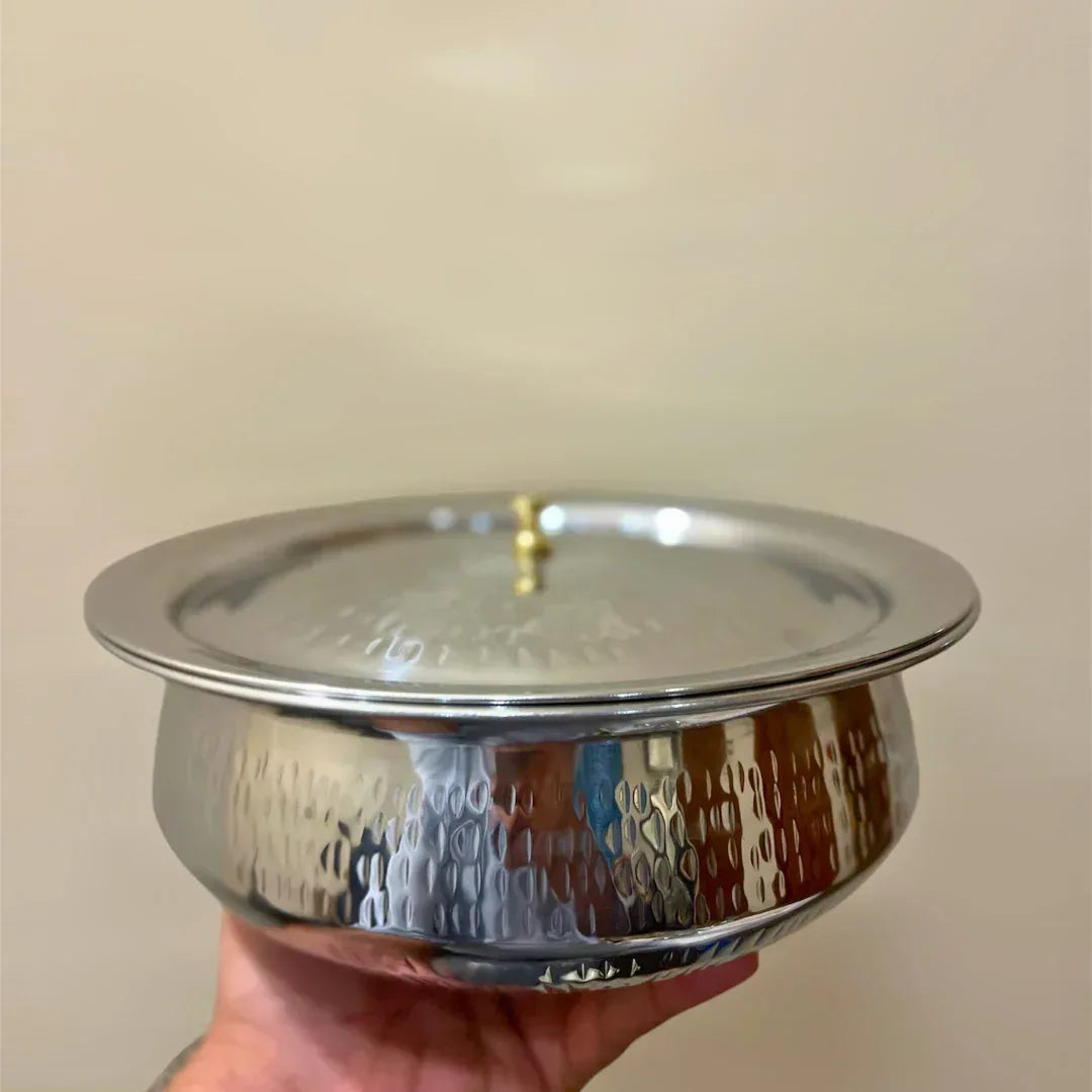 Textured Karahi - Stainless Steel - Gharaana