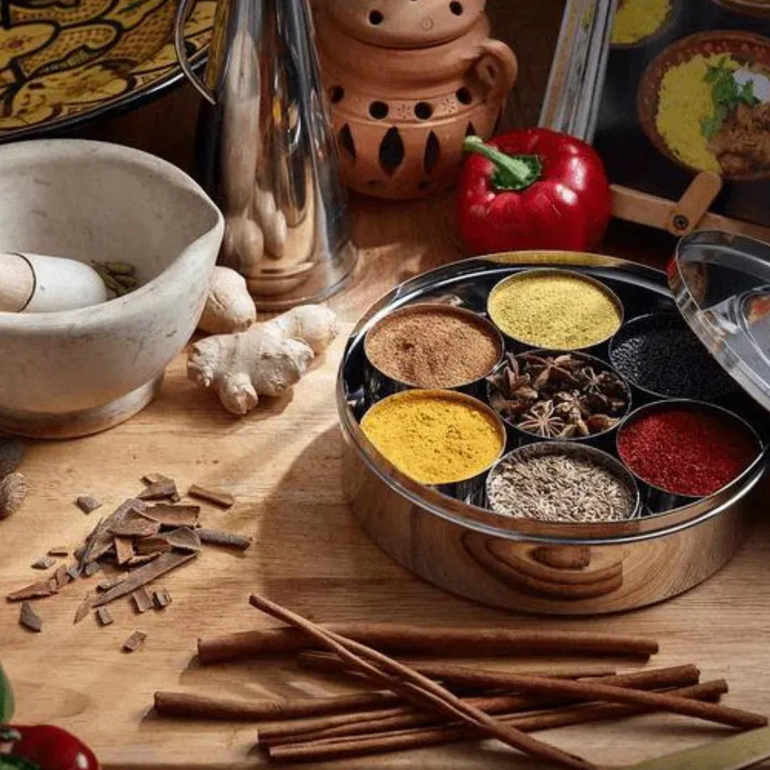 Spice Box - Stainless Steel - Gharaana