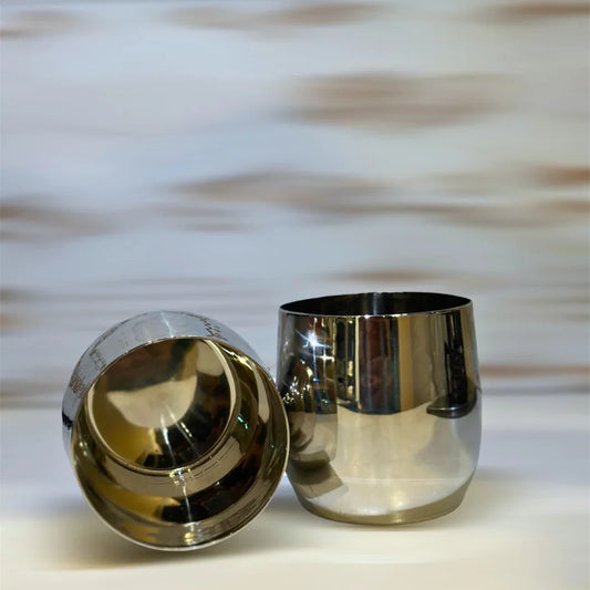 Round Glass - Stainless Steel - Gharaana