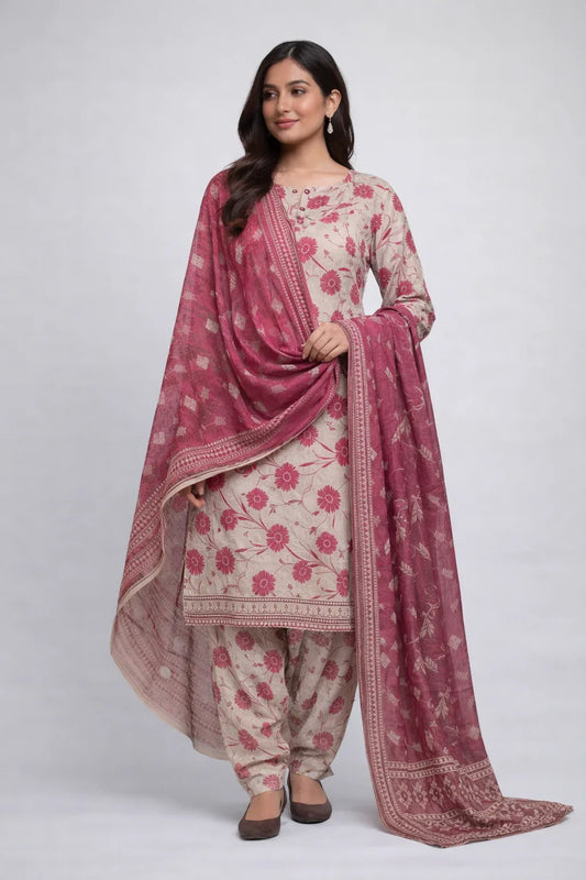 Lawn printed 3 Piece Suit - 5 - Gharaana