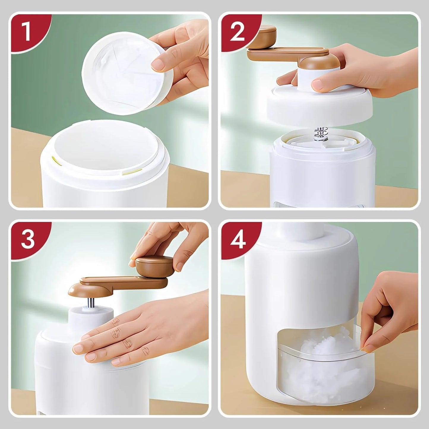 Manual Ice Crusher – Portable Ice Shaver