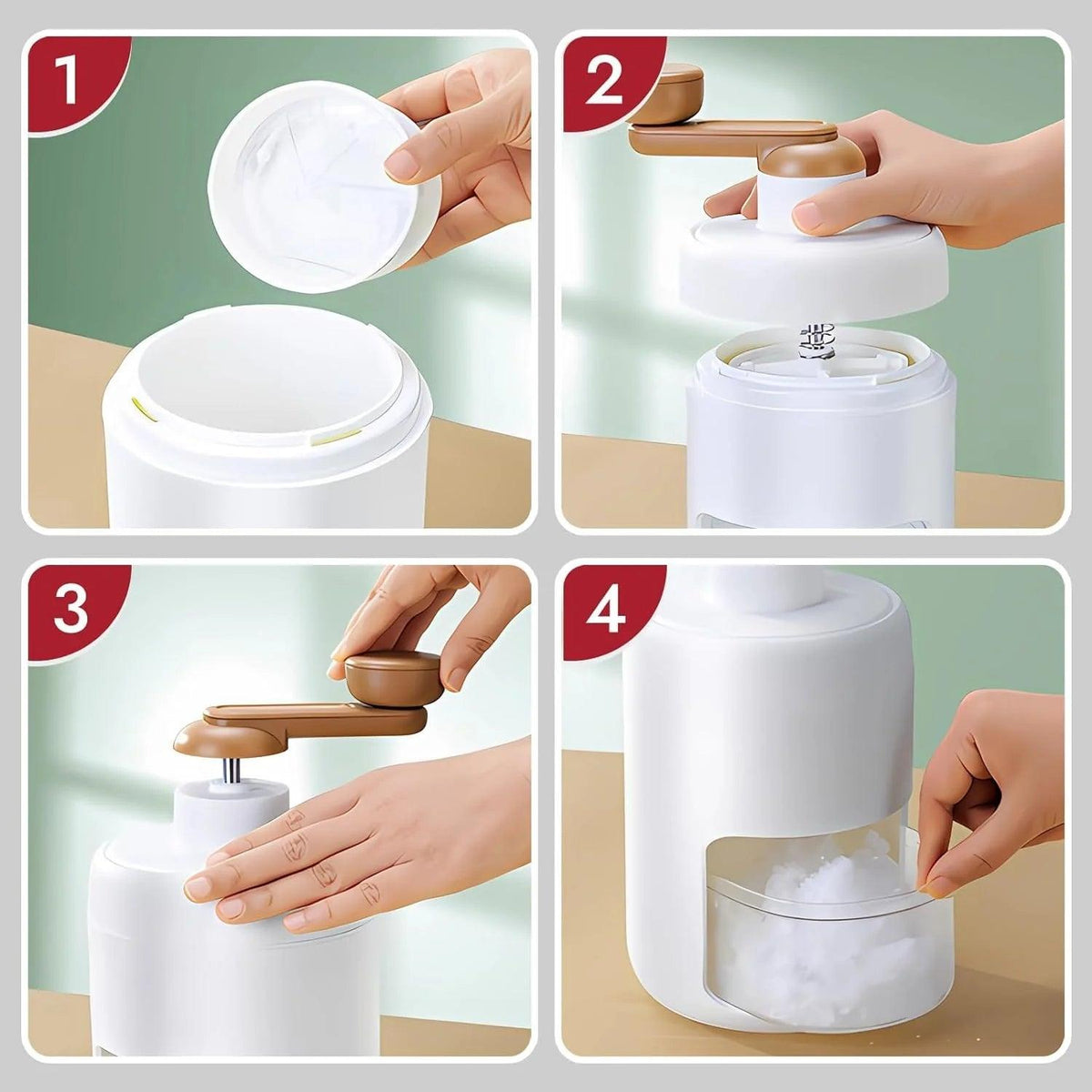 Manual Ice Crusher – Portable Ice Shaver