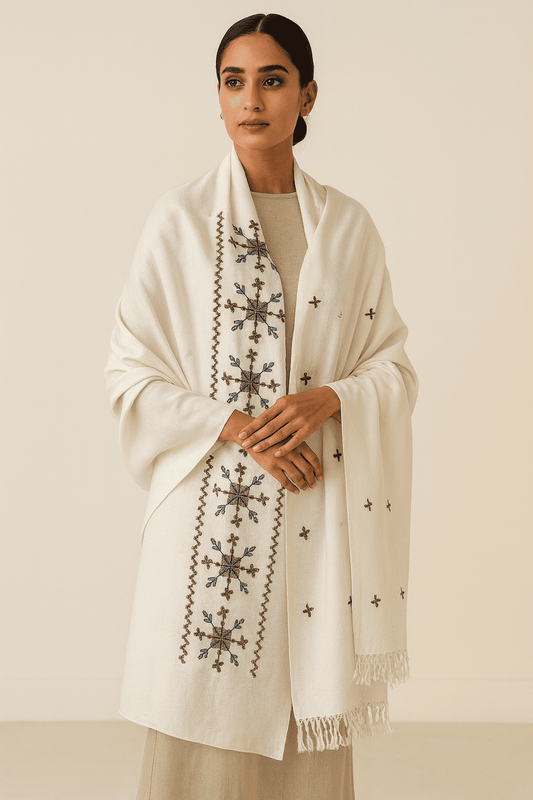 Swati Khaddi Wool Shawl - 7