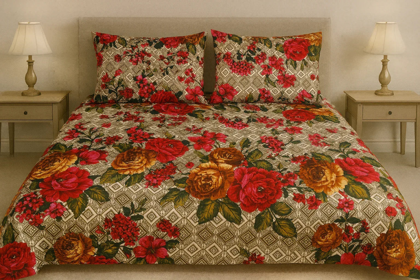 Rose Mist - Bedsheet - Gharaana