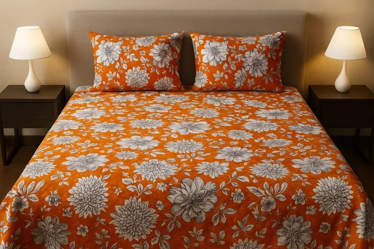 Citrus Charm - Bedsheet - Gharaana