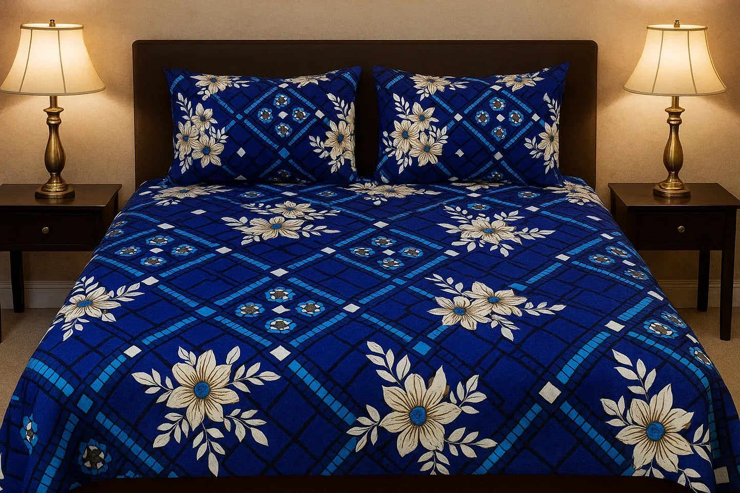 Mystic Blue - Bedsheet - Gharaana