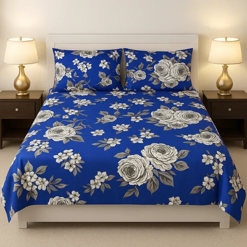 Royal Blue - Bedsheet - Gharaana