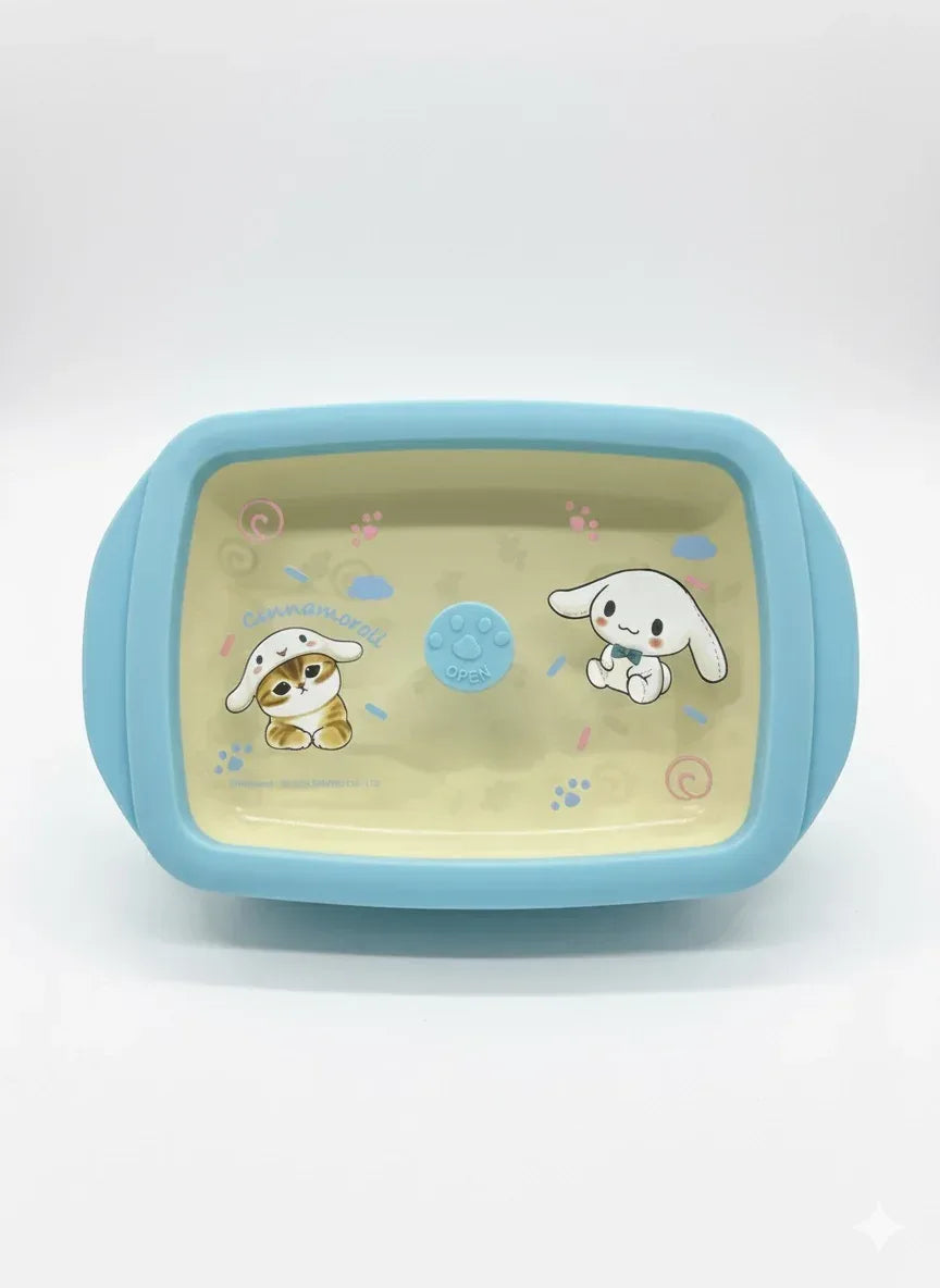 Mofusand Sanrio Characters Air Tight Silicone Tiffin Box - Gharaana