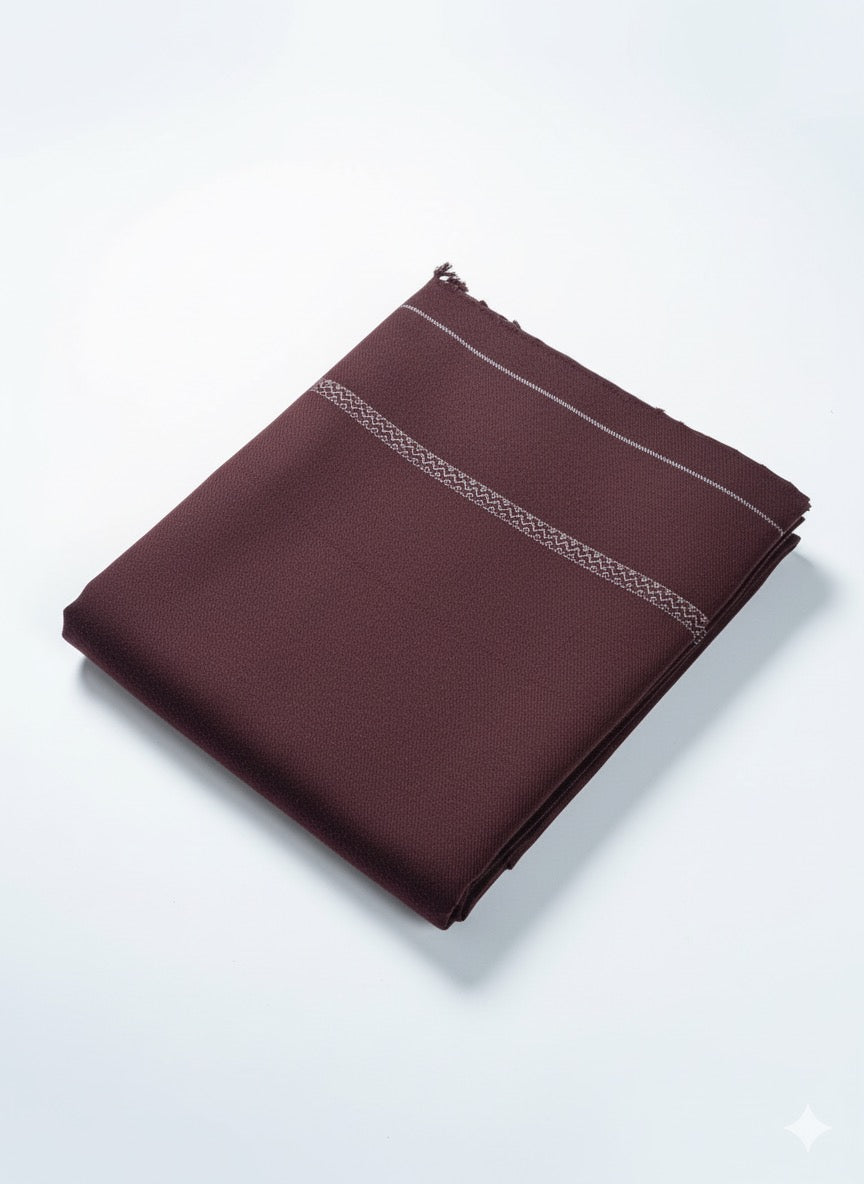 Maroon Wool Shawl - Men