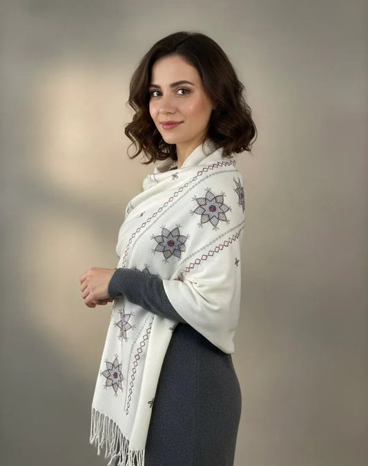 Swati Khaddi Wool Shawl - 2 - Gharaana