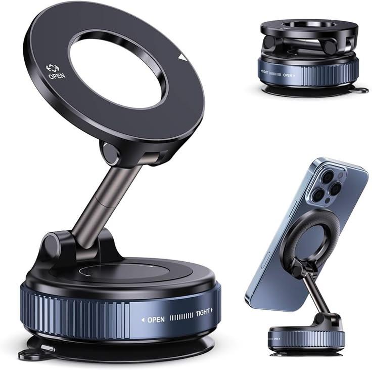 360° Magnetic Phone Holder – Foldable, Adjustable & Strong Grip Stand
