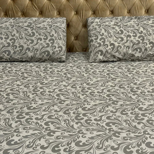 Grey Abstract - Bedsheet - Gharaana
