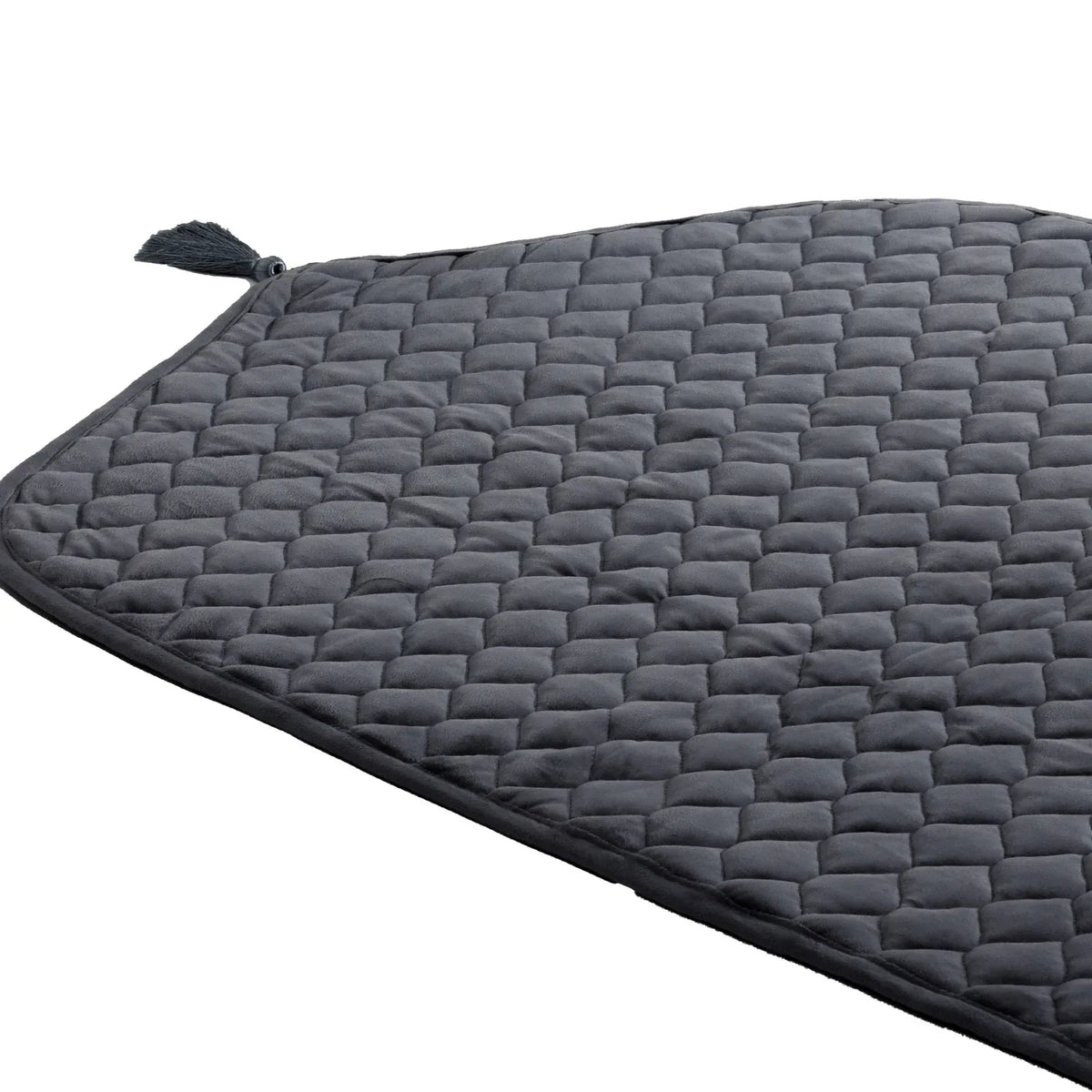 Mehrab Velvet Embossed Padded Prayer Mat/Jaye Namaz - Gharaana