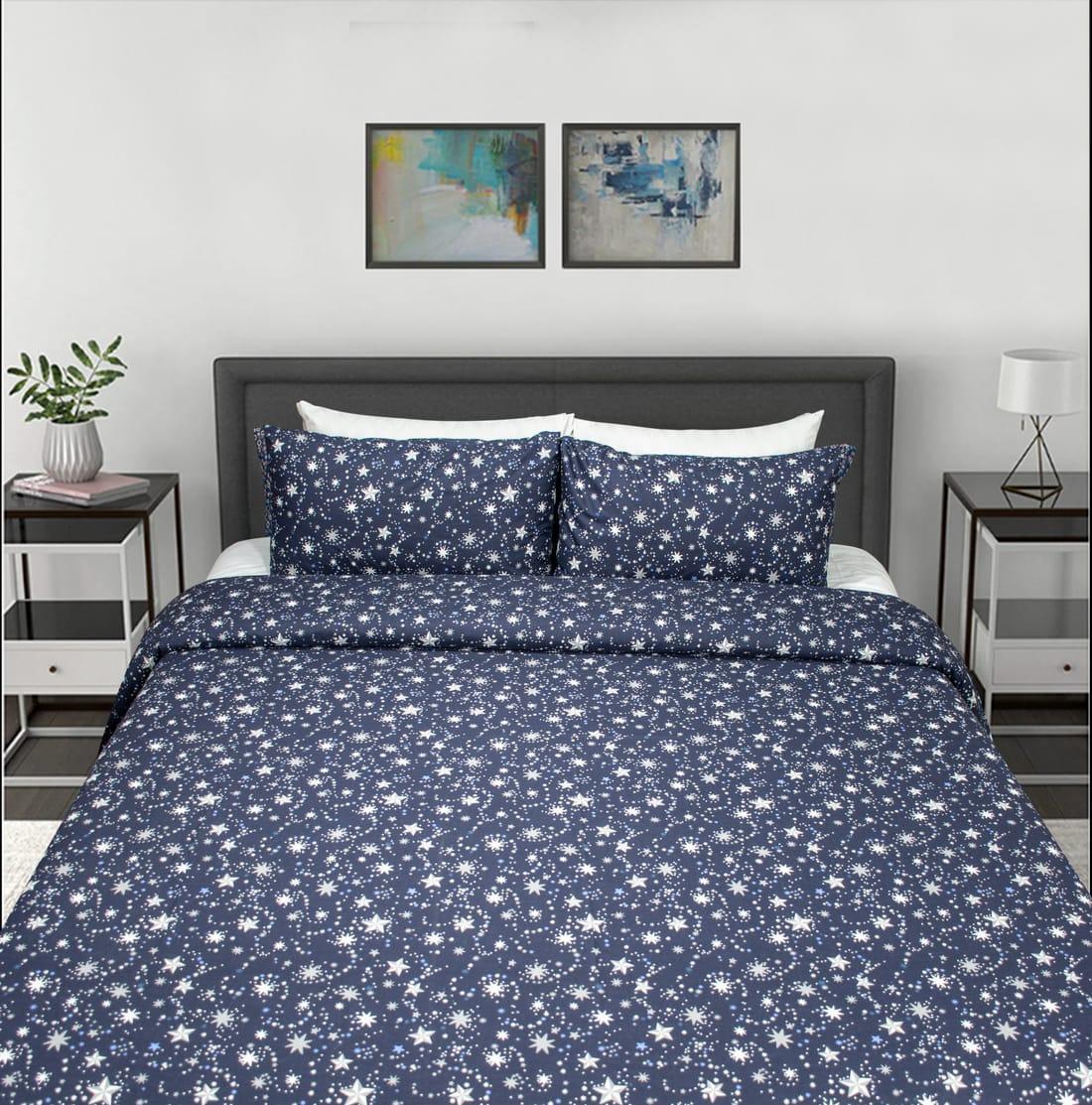 Star Percale Cotton Premium Bedsheet - Gharaana