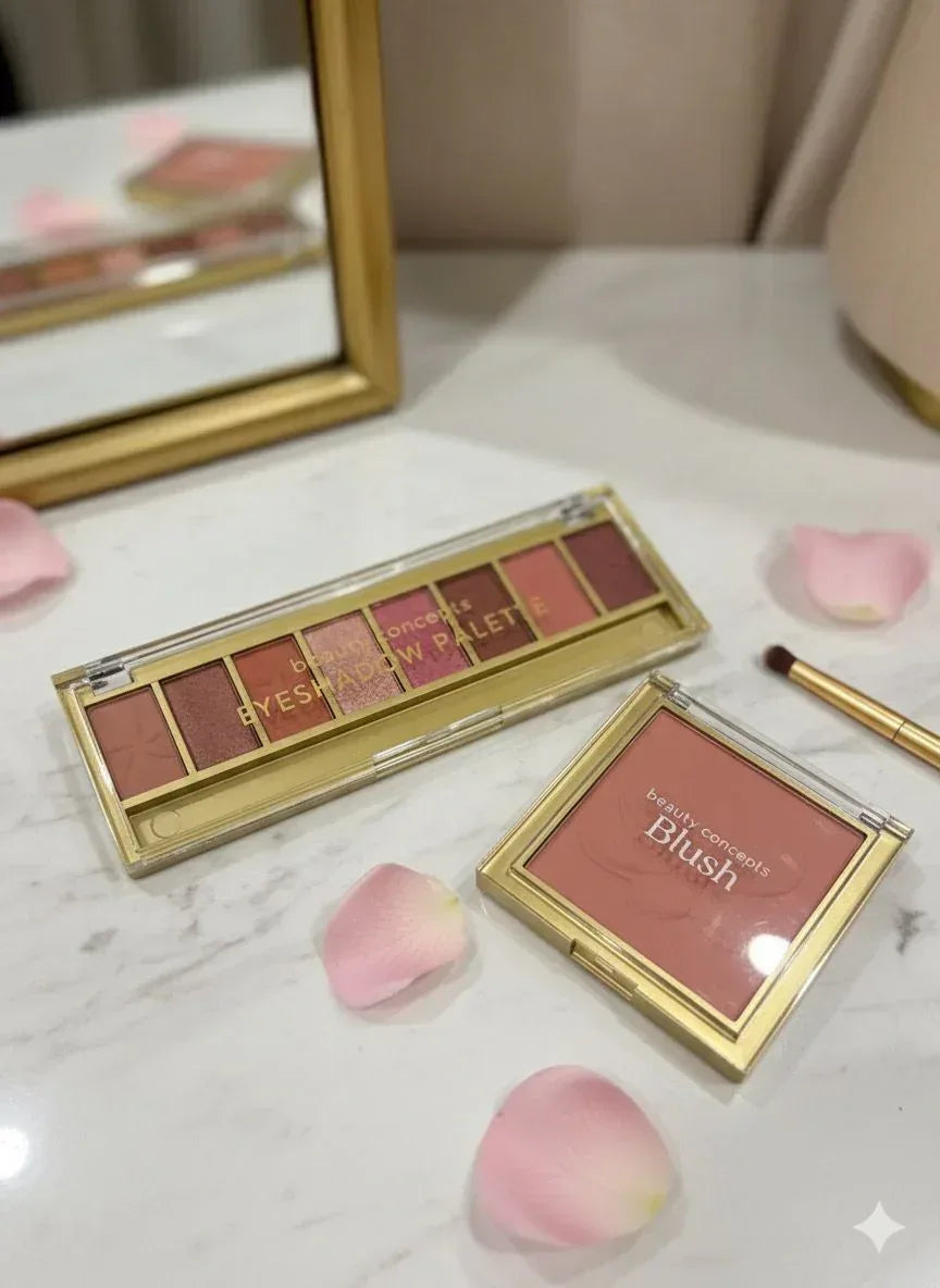 Eyeshadow Palette & Blush by Beauty Concepts - Gharaana