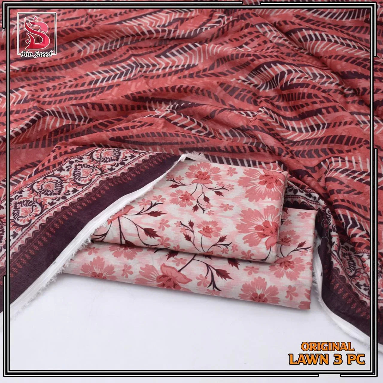 Lawn printed 3 Piece Suit - 8 - Gharaana