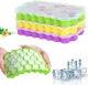 Silicone Ice Cube Trays Mold Mould 37 Grids Honeycomb Hexagonal Cube with Lid