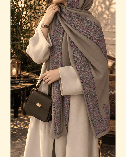 Premium Embroidered Pashmina Shawl - 2
