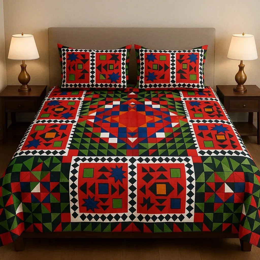 Rustic Fire - Bedsheet - Gharaana