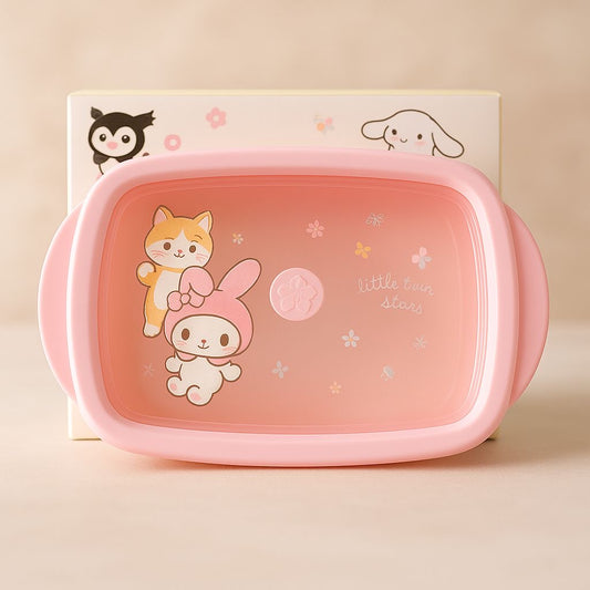 Mofusand Sanrio Characters Air Tight Silicone Tiffin Box