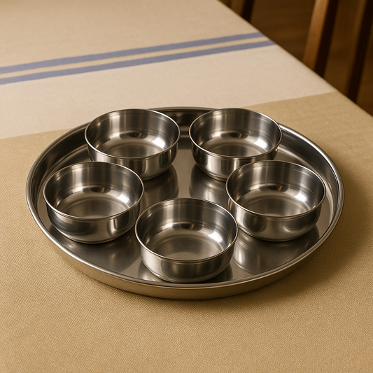 Indian Thaali Set - 6 pc