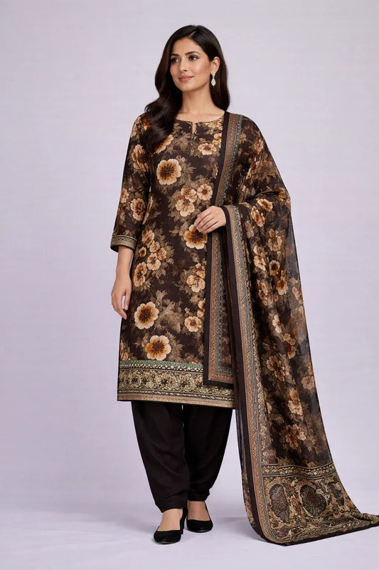 Lawn printed 3 Piece Suit - 15 - Gharaana