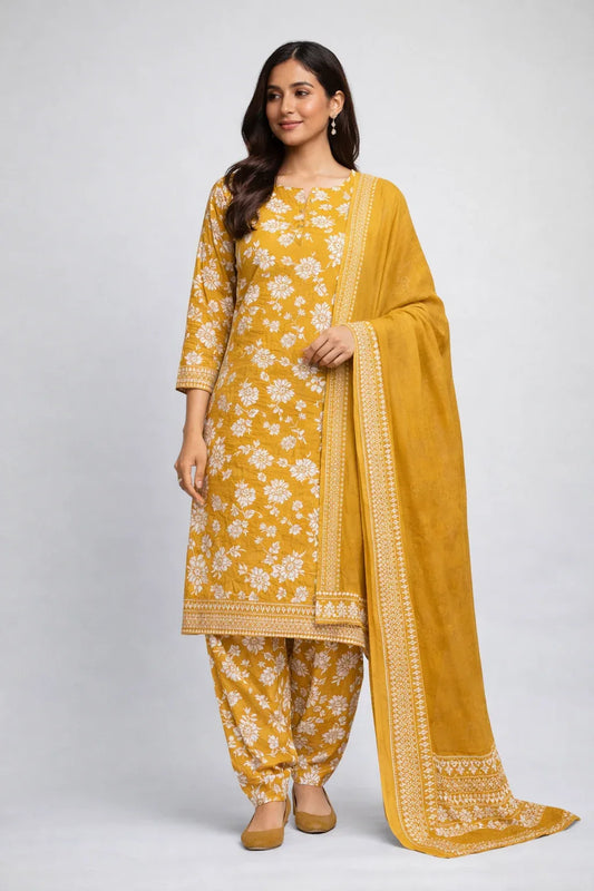 Lawn printed 3 Piece Suit - 3 - Gharaana