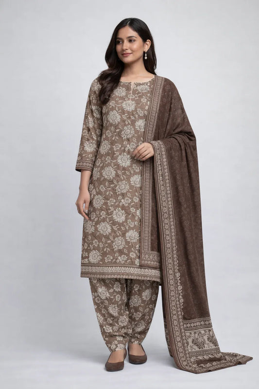 Lawn printed 3 Piece Suit - 9 - Gharaana