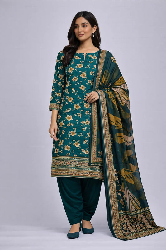Lawn printed 3 Piece Suit - 16 - Gharaana