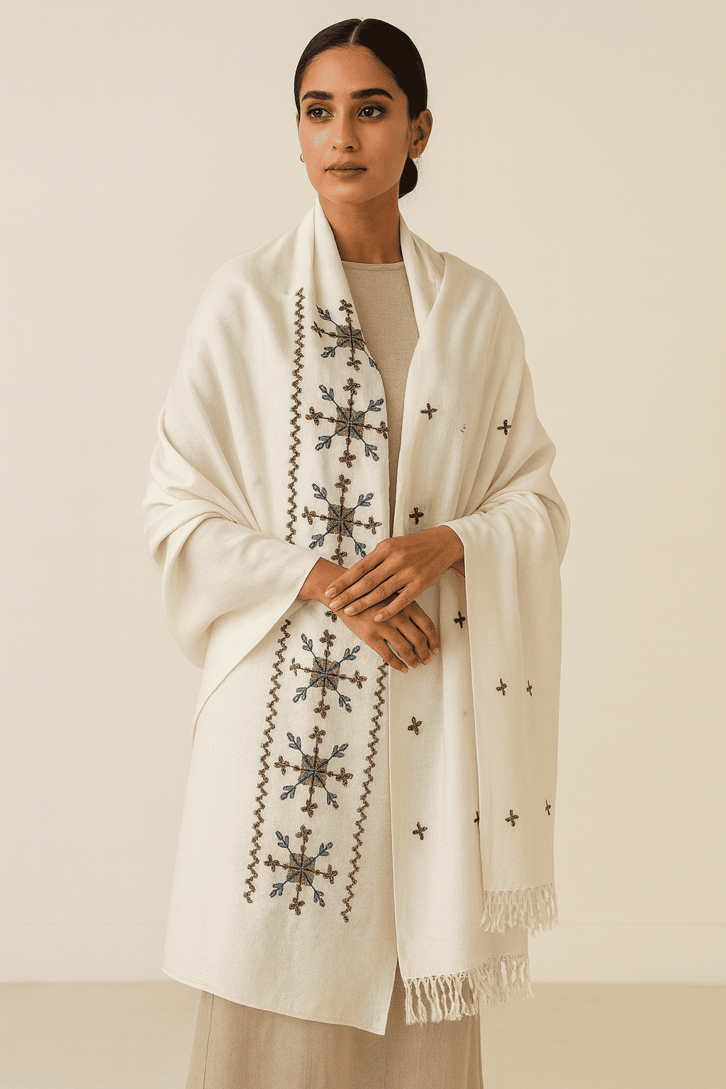 Swati Khaddi Wool Shawl - 7