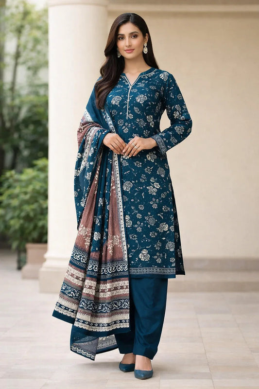 Lawn printed 3 Piece Suit - 13 - Gharaana