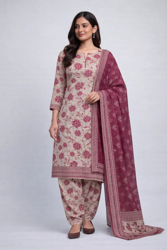 Lawn printed 3 Piece Suit - 5 - Gharaana