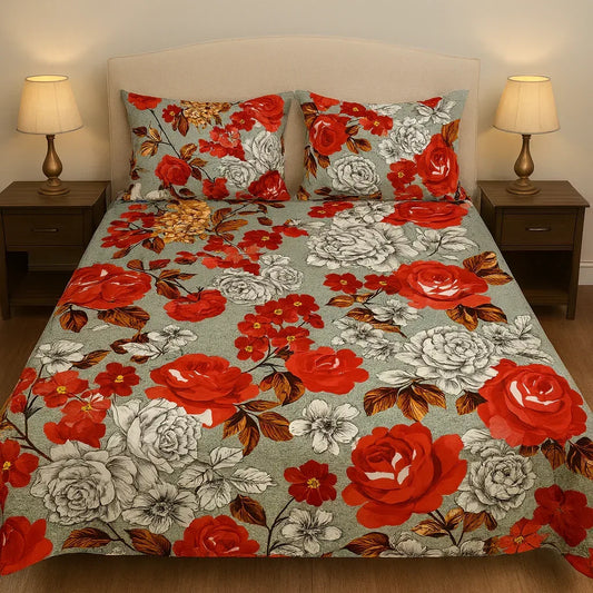 Petal Dusk - Bedsheet - Gharaana