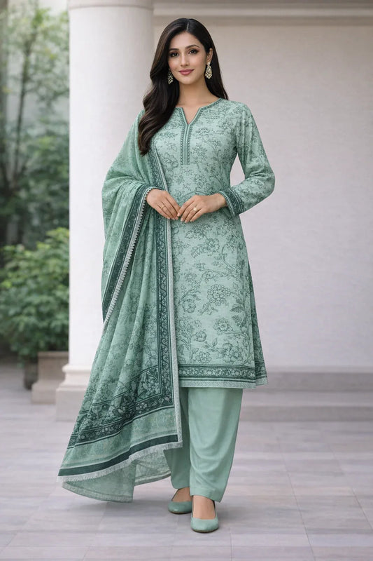 Lawn printed 3 Piece Suit - 23 - Gharaana