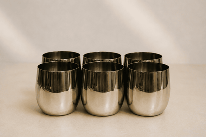 7 PC Set Steel Jug And 6 Glass