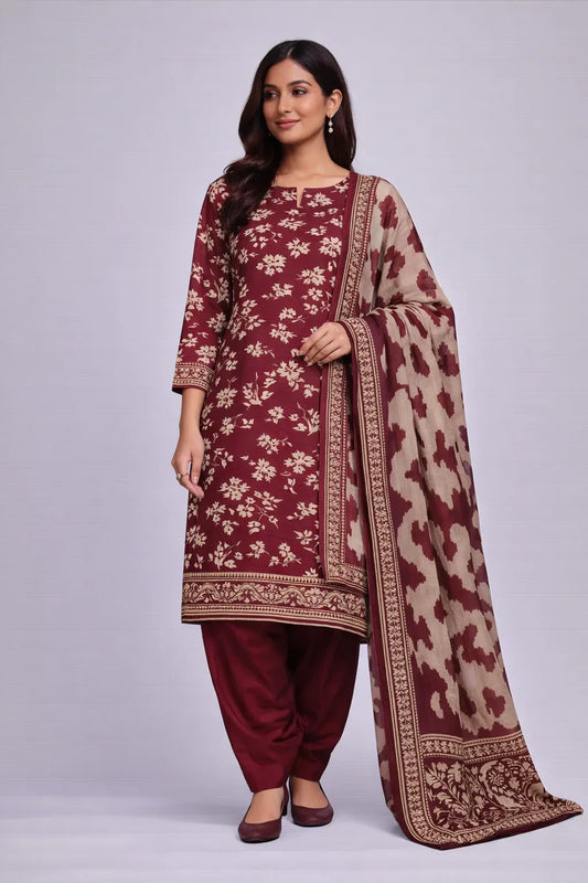 Lawn printed 3 Piece Suit - 17 - Gharaana
