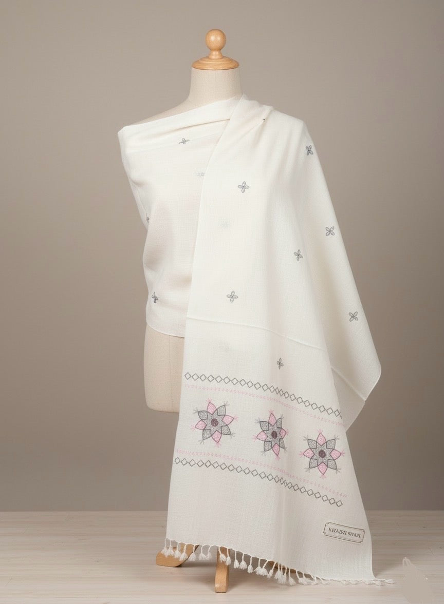 Swati Khaddi Wool Shawl - 3