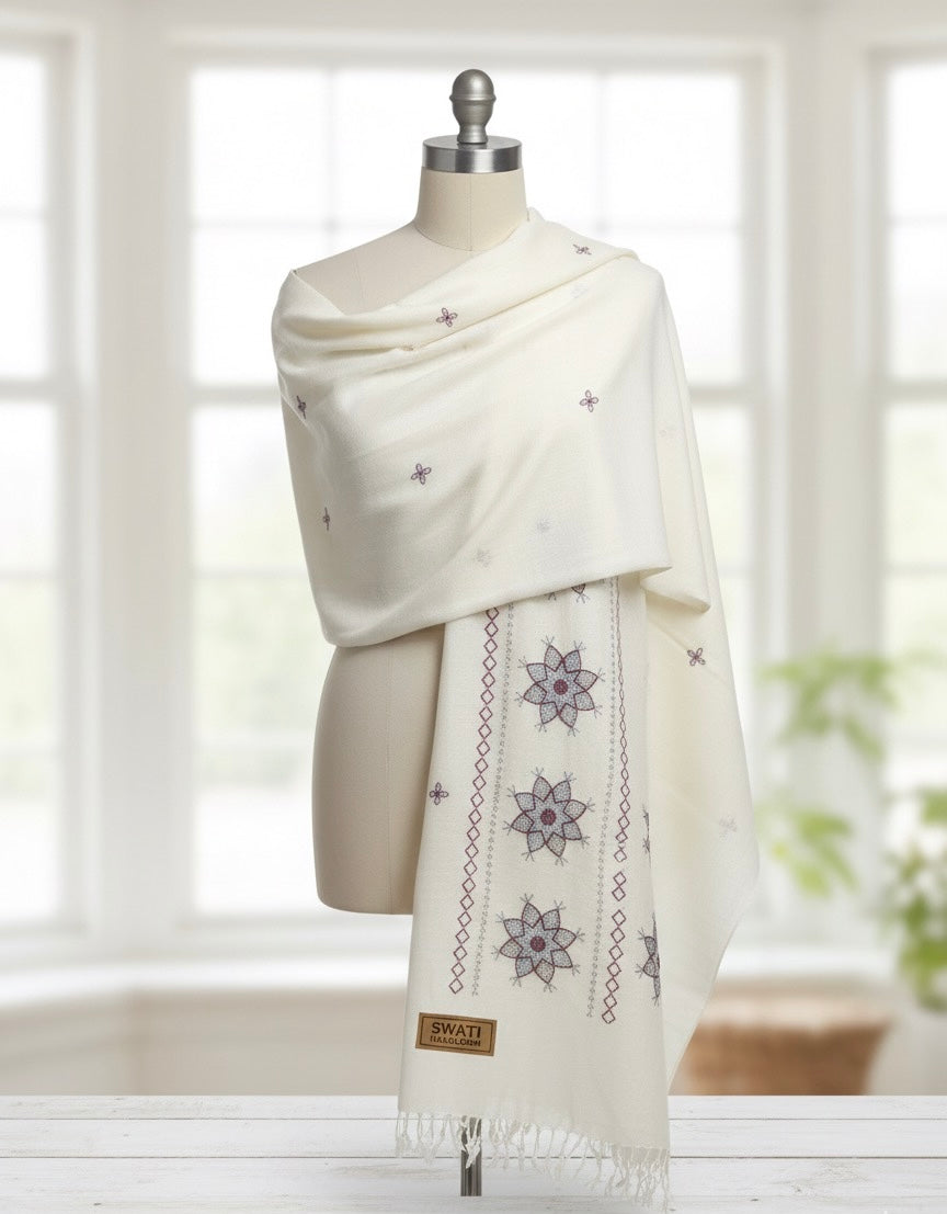 Swati Khaddi Wool Shawl - 2