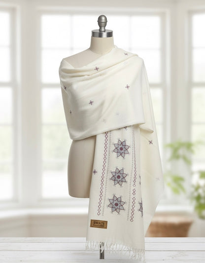 Swati Khaddi Wool Shawl - 2