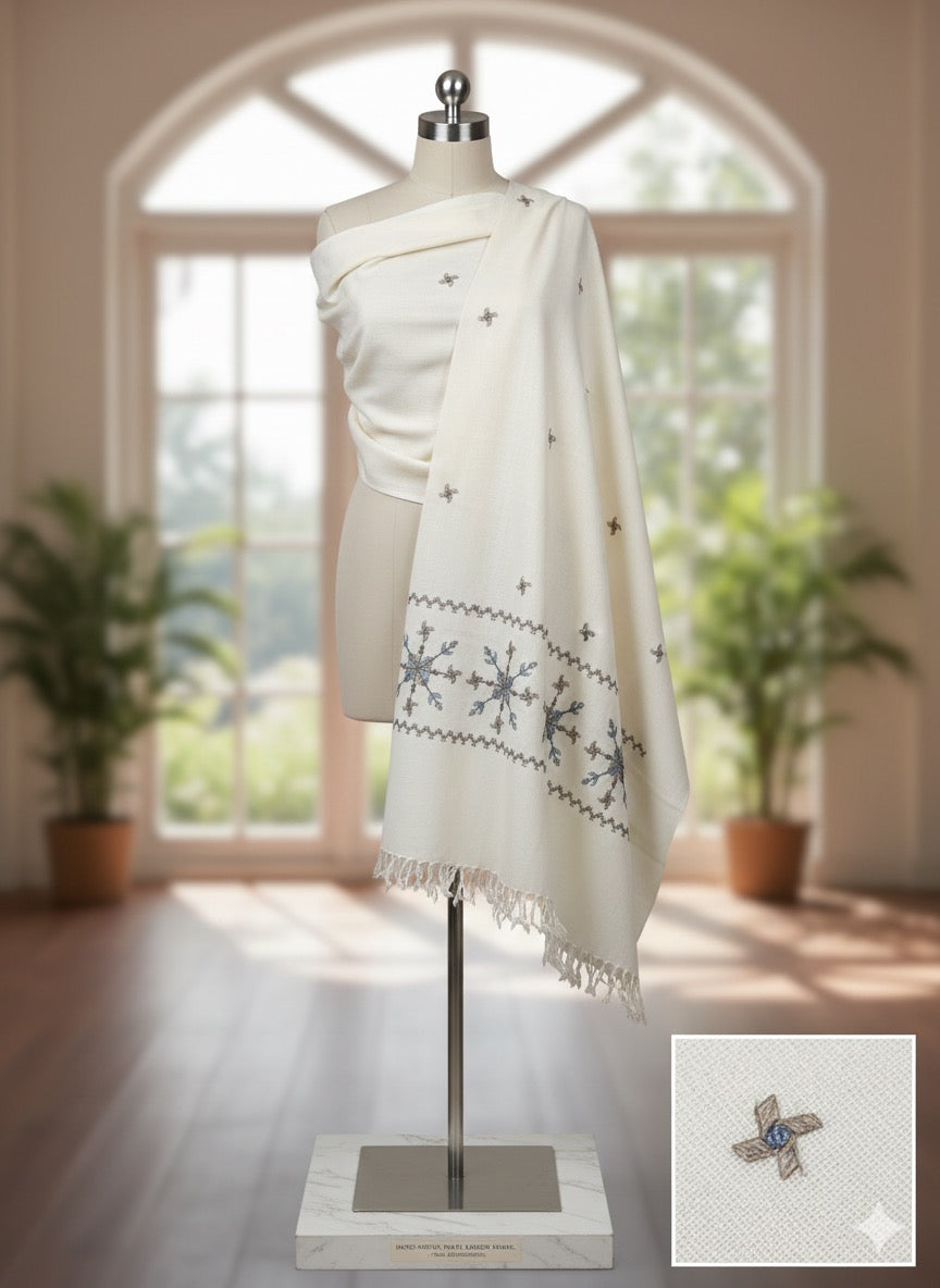 Swati Khaddi Wool Shawl - 7