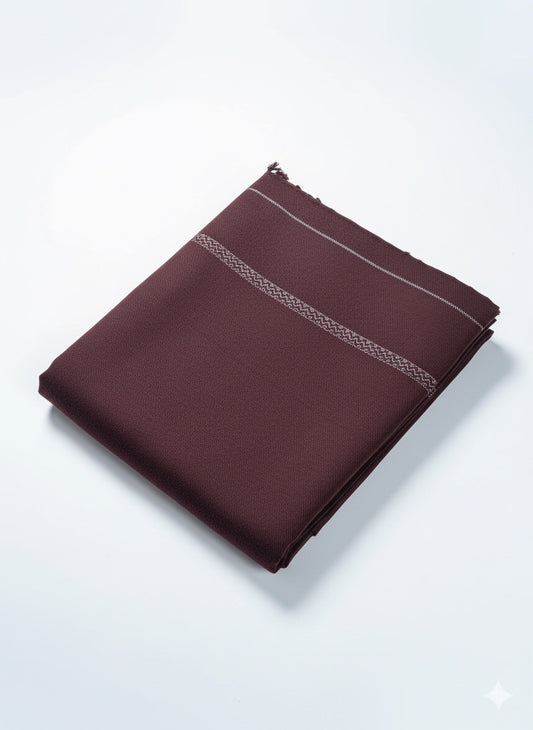Maroon Wool Shawl - Men