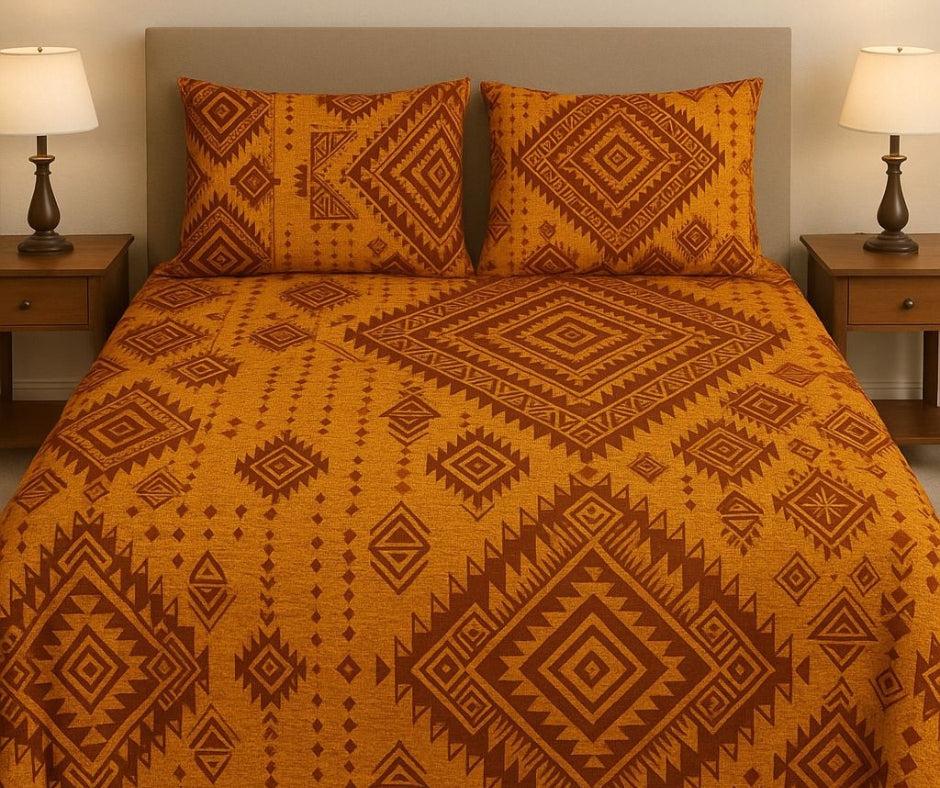 Mustard Oasis - Bedsheet
