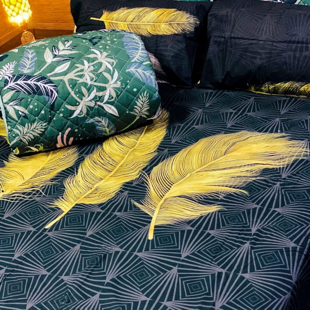 Printed 6 Pc Comforter Set