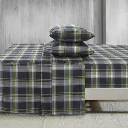 Checkered Percale Cotton Premium Bedsheet