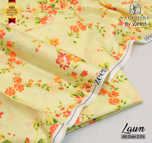 Yellow Floral - 2 PC