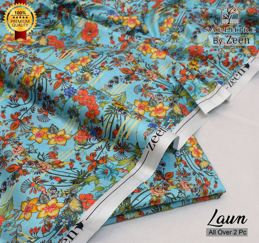 Blue Floral - 2 PC