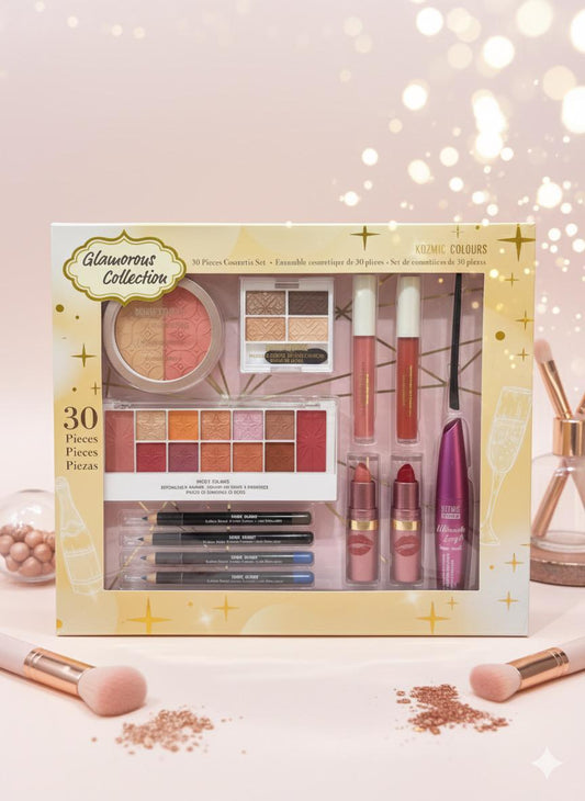 Glamorous 30-Piece Complete Makeup Kit